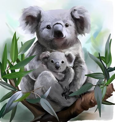 DP5282 - 50x50 Gum Tree Koalas