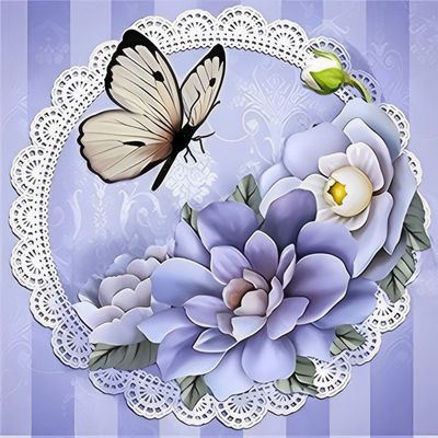 DP5283 - 50x50 Lavender Floral
