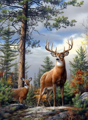 DP5296 - 50x60 5 Point Stag