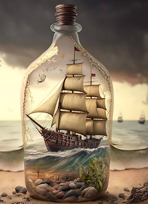 DP5404 - 50x70 Sails in a Bottle