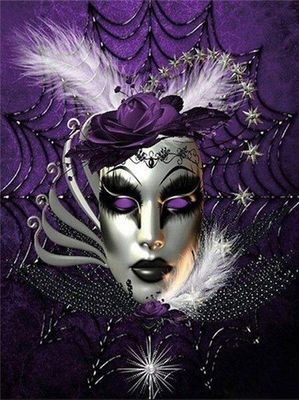 DP6192 - 60x80 Venetian Mask in Purple