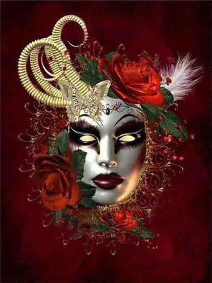 DP6193 - 60x80 Venetian Mask in Red