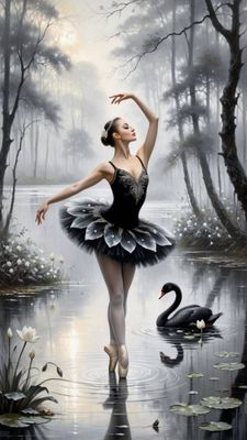 DP4441 - 40x70 Swan Lake