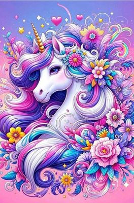 DP4465 - 40x60 Unicorn [5x ABs + 4x Fairy Dust Beads]