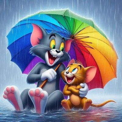 DP5504 - 50x50 Tom &amp; Jerry [5x AB Beads]