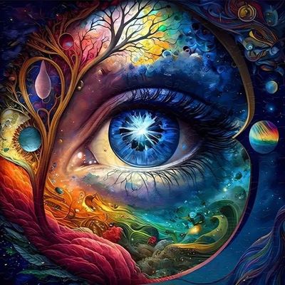 DP6238 - 60x60 Eyeing Planet Earth [6x AB Beads]