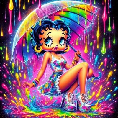 DP5512 - 50x50 Betty Boop [5xAB, 4x Metallic Beads]