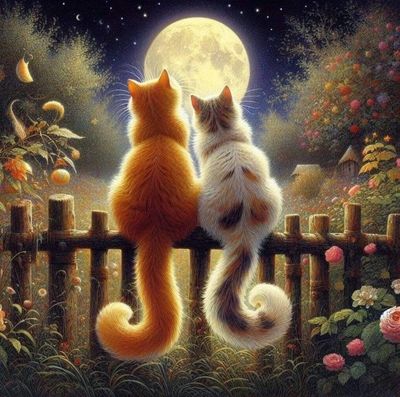 DP5515 - 50x50 Kitten Love [5x Fairy Dust Beads]
