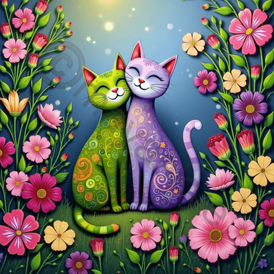 DP9308 - Garden Cats