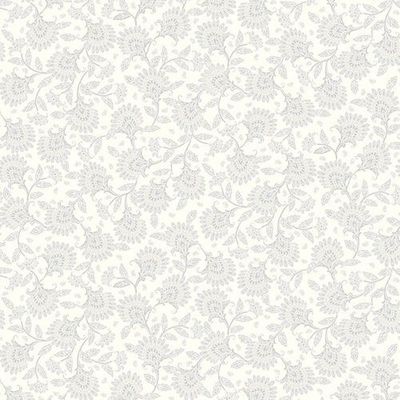 Whimsy Floral &ndash; White and Grey ON SALE