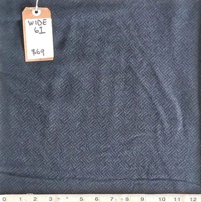 Basket Weave Flannel Navy
