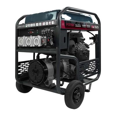 WC-P13750RCD Welling &amp; Crossley 13.75 kVA (11,000W) Open Frame AVR Petrol Generator E-Start &amp; RCD