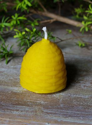 Small Hive Beeswax Candle