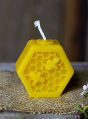 Hexagon Beeswax Candle