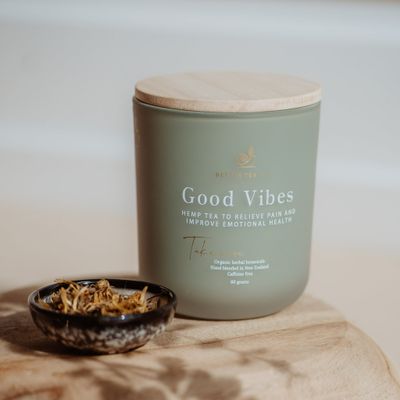 Good Vibes Tea 80g - Glass Jar with Tea