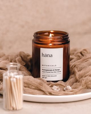 Pomegranate &amp; Mango Candle | Hana Botanicals