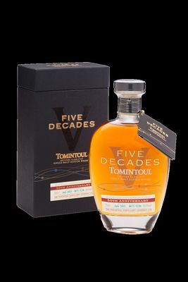 TOMINTOUL FIVE DECADES 50TH ANNIVERSARY SPEYSIDE SINGLE MALT WHISKY 50% 700ML