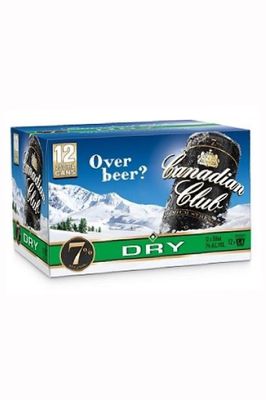 CANADIAN CLUB AND DRY 7% 12PACK CANS