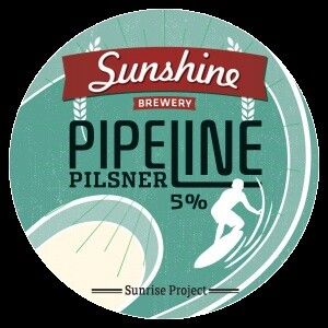 RIGGER SUNSHINE BREWERY PIPELINE PILSNER 5%