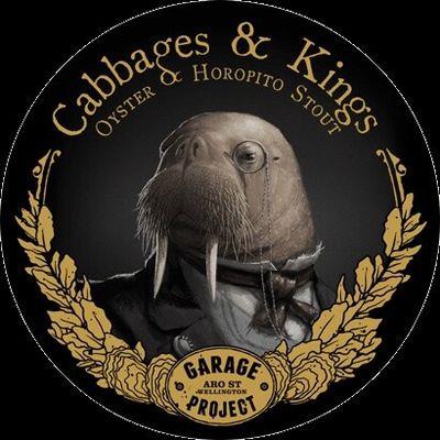 GARAGE PROJECT CABBAGES &amp; KINGS OYSTER STOUT 375ML BOTTLE