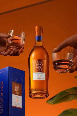 GLENMORANGIE 18 YEAR OLD HIGHLAND SINGLE MALT WHISKY 43% 700ML
