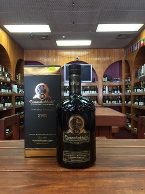 BUNNAHABHAIN 18 YEAR OLD  ISLAY SINGLE MALT WHISKY 46.3% 700ML