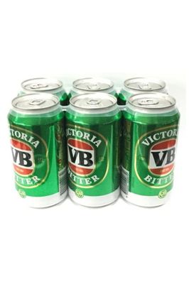 VICTORIA BITTER BEER 375ml CANS 6 PACK