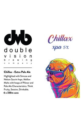 DOUBLE VISION BREWING CHILLAX XPA 5% 6 PACK