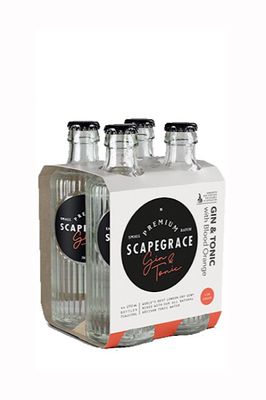 SCAPEGRACE GIN AND TONIC 4 PACK WITH BLOOD ORANGE