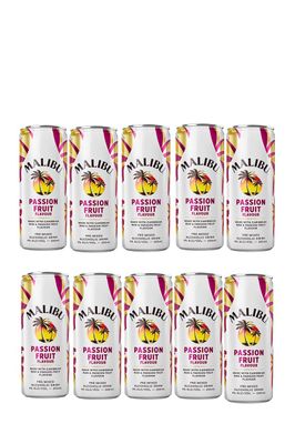 MALIBU &amp; PASSIONFRUIT 250M 10 PACK CANS