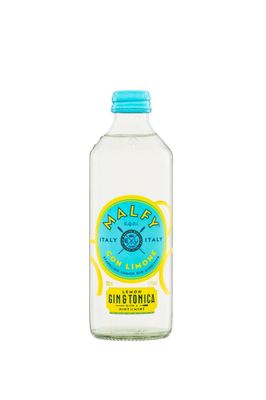 MALFY LEMON GIN &amp; TONIC 300ML X 4 BOTTLES