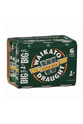 WAIKATO DRAUGHT 6 PACK CANS 330ML