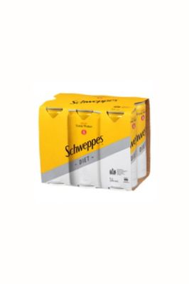 SCHWEPPES DIET TONIC 250ML X 6 PACK CANS