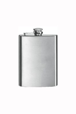 HIP FLASK 8 OZ STAINLESS STEEL POLISHED