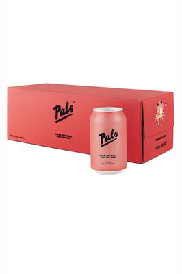 PALS THE RED ONE  VODKA PEACH YUZU AND SODA 10 PACK CANS 330ML