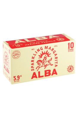 ALBA SPARKLING MARGARITA 10 PACK CANS 5.9%