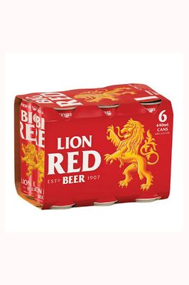 LION RED 6 PACK CANS 440ML