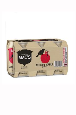 MACS CLOUDY APPLE CIDER  330ML 6 PACK CANS