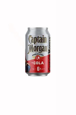 CAPTAIN MORGAN ORIGINAL SPICED GOLD 4 PACK 375ML 6% CANS