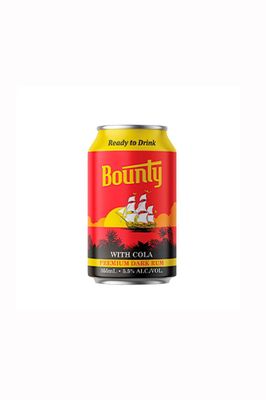 BOUNTY RUM &amp; COLA 4 PACK CANS 330ML  5.5%