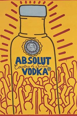 ABSOLUT 1 LTR HARING  LIMITED EDITION