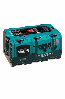 MACS 3 WOLVES 6 PACK CANS