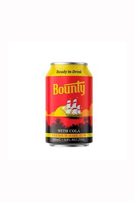 BOUNTY RUM &amp; COLA 4 PACK CAN 330ML 5.5%