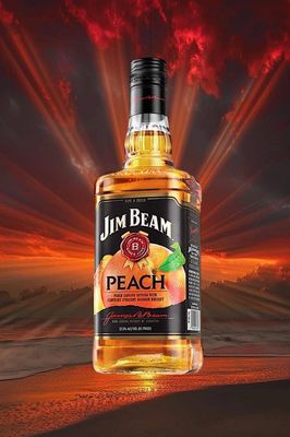 JIM BEAM BOURBON PEACH 32.5% 750ML