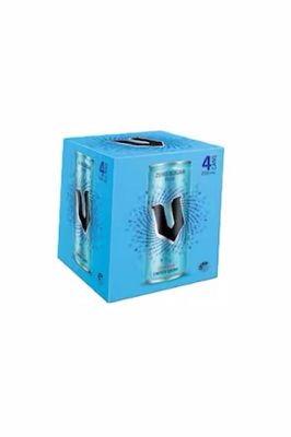 V ZERO SUGAR BLUE  4 PACK 250ML