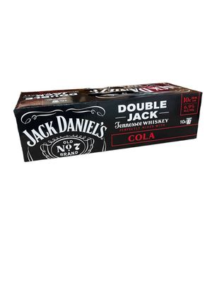 JACK DANIELS DOUBLE JACK 250ML 6.9% 10 PACK