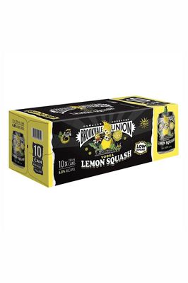 BROOKVALE UNION VODKA LEMON SQUASH 10 PACK CANS 6%