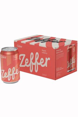 ZEFFER PEACH &amp; BERRY CIDER 6 PACK CANS 5%