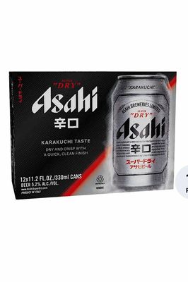 ASAHI SUPER DRY 12PACK CANS 330ML