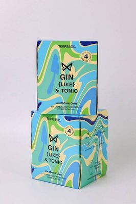 TERPS &amp; CO GIN (LIKE) &amp; TONIC 4X 250ML CANS NON A/C